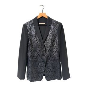 PENNYBLACK Lace Black Blazer Size 6